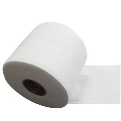 China Sustainable Wet Cloth Netting Material Viscose Spunlace Nonwoven Roll Nonwoven Price for sale