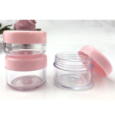 China Wholesale Customized Cosmetic Color PP Plastic Jar 15G Mini Cosmetic Eye Face Cream for sale