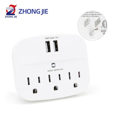 China Hot Selling Amazon Adapter USA Wall Plug Socket With 2 Port Small USB Wall Plug Charger J01 for sale