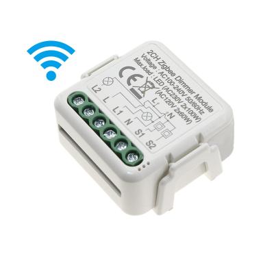 China Residential / Multipurpose Zigbee Switch 1/2/3/4 Way Dual Control WiFi Lamp Switch Circuit Breaker Module for sale