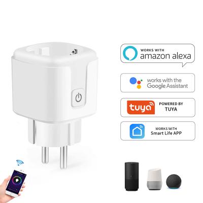 China Residential / Multipurpose Tuya 16A Smart EU Wifi Outlet Directly Connectable With Alexa Google Home for sale