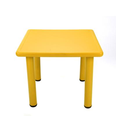 China Good quality selling plastic study room yellow square children day care center children study room china supplier best table for sale