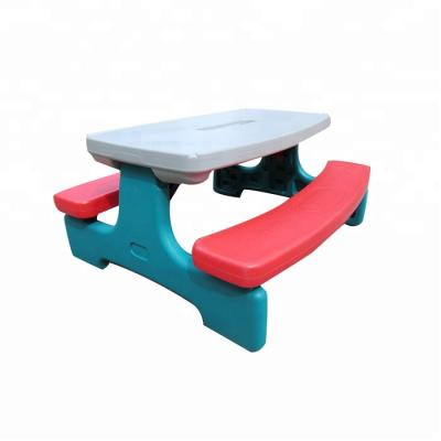 China Plastic Kids Picnic Table Outdoor Foldable Plastic Kids Table for sale