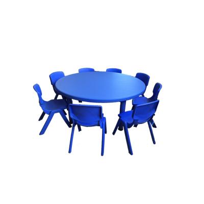 China Plastic blue color round shape kids plastic furniture for sale for sale