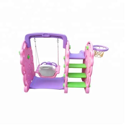 China Indoor Sports Toy Superior Games Children's Plastic Toys Slide With Swing Set for sale