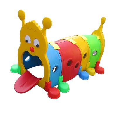 China Indoor Playset ELF Crawler Cartoon Playground Kindergarten Tube Kids Plastic Playground Plastic Games Play Tunnel for sale