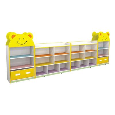 China Wooden Storage Cabinet Children Kindergarten Cabinet Kids Storage Cabinet Plastic for sale