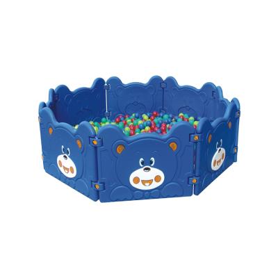 China PE Blue Indoor Plastic Kindergarten Ball Pool Kids Fence For Fun for sale