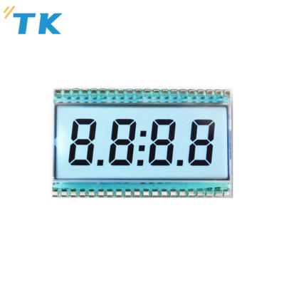 China Single Digits 7 Segment 4 TN Small LCD Display Screen With Color Backlight Customized for sale