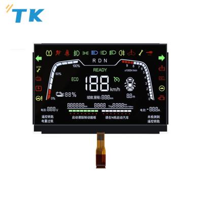 China High quality VA tyep digits screen color lcd display FPC connector for car dashboard lcd customized for sale