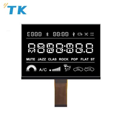 China Good price VA tyep 7 segment lcd display module FPC connector for car dashboard lcd customized for sale