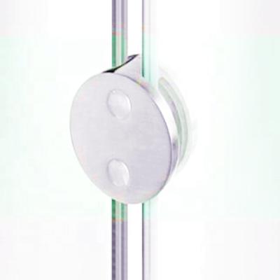 China Hot Selling Modern Stainless Steel Glass Rail Support Round Glass To Rail Glass Clamp for sale