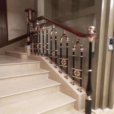 China New Design Modern Railing Aluminum Indoor Stair Railings For Hotel / Villa / House for sale