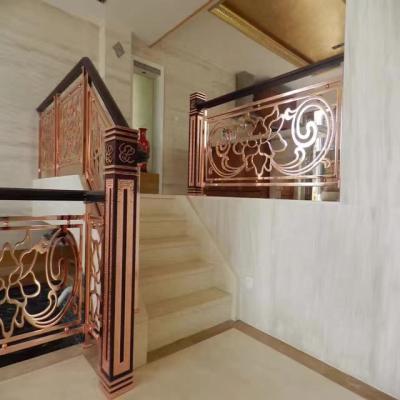 China Modern hot sale custom aluminum stair railing, European balcony cast aluminum railing in India for sale