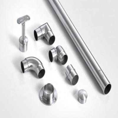 China 2022 Low Moq Modern Stainless Steel Pipe Fittings Railings Accessories Stair Fittings Elbows for sale