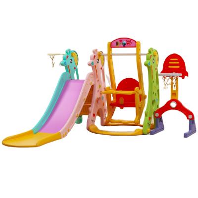 China Cartoon Swing Set Maker Price Kids Plastic Indoor Slide Kindergarten Toys for sale