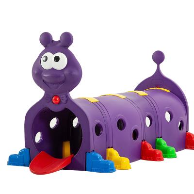 China High Quality Indoor Or Outdoor Plastic Tunnel Cartoon Drill Hole Playground Animal Indoor Crawling Toy On The Floor for sale