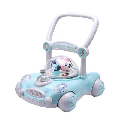 China Hot Sale Indoor and Outdoor Toddler Music Swing Car Baby Learning Silent Walker Four Wheels Wave Car for Kids for sale