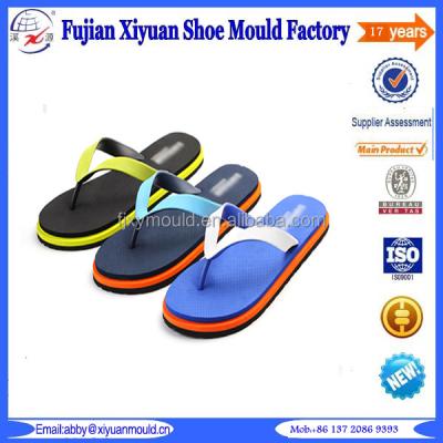 China Aluminum New Style Combined Two Color Injection PVC Slipper Mold for sale