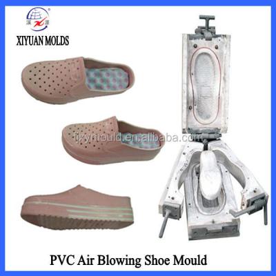 China Depend On Condition Elegant PVC Blowing Semi Closed High Heel Shoe Mold For Lady for sale