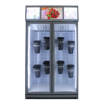 China Flower refrigerator for sale mobile double door refrigerator display refrigerator flower refrigerator for sale for sale