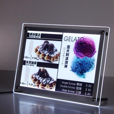 China illuminated led picture frame led menu light box photography signs advertising 290*377mm for sale