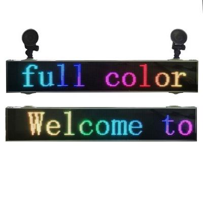 China Scrolling Car Window Led Taxi Sign Animated Moving Led Message Signs Led Matrix Advertising Display For Car for sale