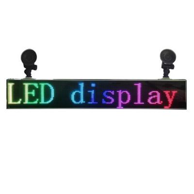 China Led Message Board For Car Led Display Dot Matrix Digital Signage Rgb Programmable Signs Led Message Board For Car for sale