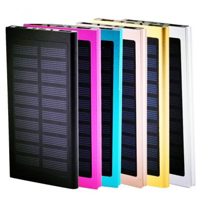 China Solar Power Bank 10000mah, 2019 New Portable Solar Power Banks, Portable Charger 10000mah Ultra Slim Alloy Powerbank for sale