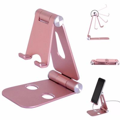 China Hot Selling Universal 360 Degree Rotating Mobile Phone Holder Phone Holder Tablet Adjustable Aluminum Stand For IPhone For Ipad for sale