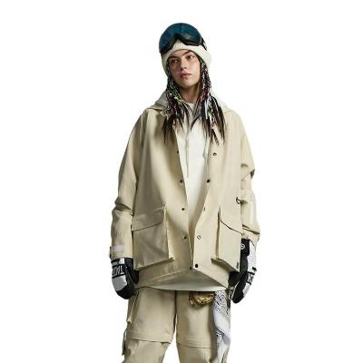 China Waterdicht Unisex Ski Hoodie Jacket Winddicht Polyester Sneeuwtoerusting voor wintersport Te koop