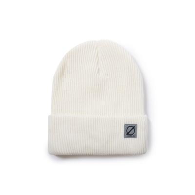 China Custom Logo Eco-Friendly Soft Nature 100% Polylana Ribbed Jacquard Beanies for Adults for sale