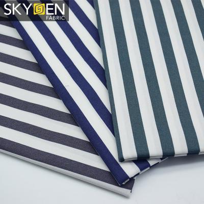 China Cheap Wholesale Anti-Static Plain Weave Stripe Malaysia Printing Elastane Custom Cotton Fabric for sale