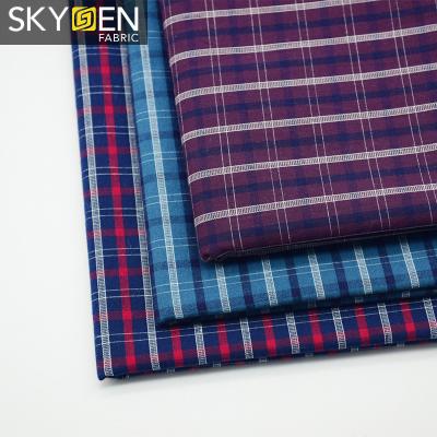 China Wholesale High Quality Anti-static 100 Cotton Gingham Check Mens Organic Shirt Fabric for sale