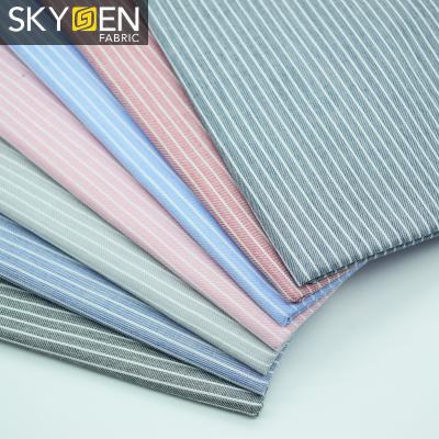 China High Quality Anti Static Yarn Dyed 100 Cotton Stripe Cloth Fabric For Mens Shirt for sale