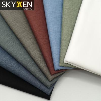 China Skygen Pure Rayon Polyester Spandex Solid Color Popular High Quality Stretch Fabric for sale