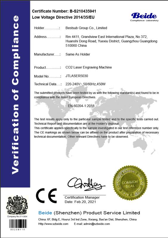 CE - BestSub Technologies Co Limited