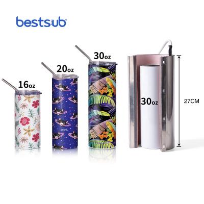 China Printing Stores BestSub Wholesale 220mm Tumbler Press Machine Heater For 20oz Sublimation Straight Lean Tumbler for sale