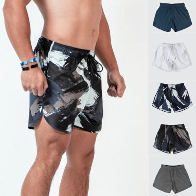 China Wholesale Anti-wrinkle Sports Fitness Shorts Camouflage Running Training Capri Pants for sale