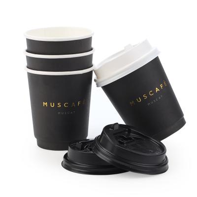 China Wholesale Disposable Double Wall Coffee Paper Cups Hot Paper Cup for sale