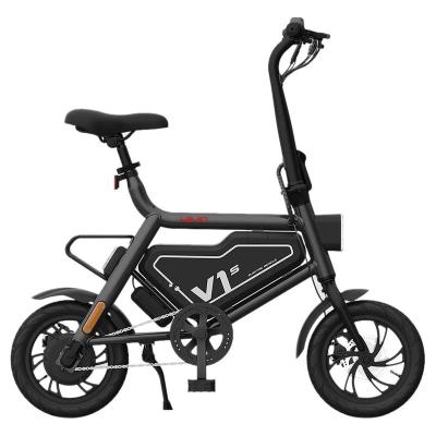 China Aluminum Alloy EU Drop Shipping HIMO V1S Portable Folding Electric Moped Bicycle - White / Black for sale