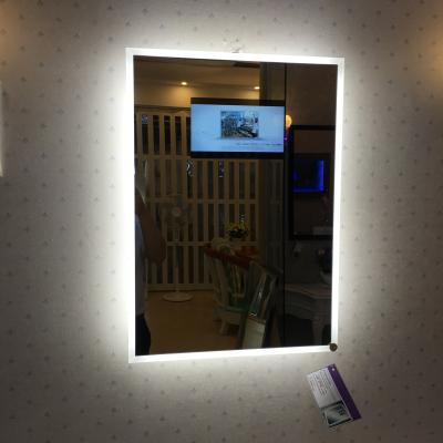 China Bright Warm Modern Touch Screen Smart Android Led Bathroom Mirror TV With LCD Screen for sale