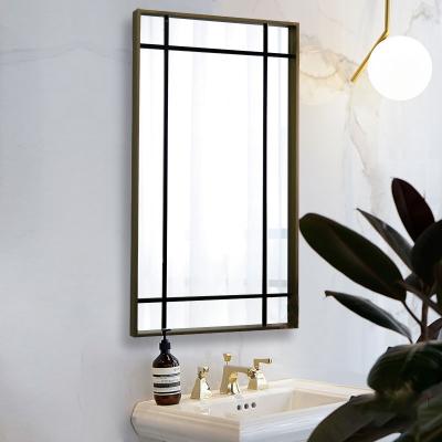 China Fashion Decorative Metal Framed High Quality Bathroom Decorative Mirror for sale