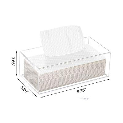 China Acrylic Resin Marble Texture Tissue Box Acrylic Color Tissue Holder Box Cover for sale