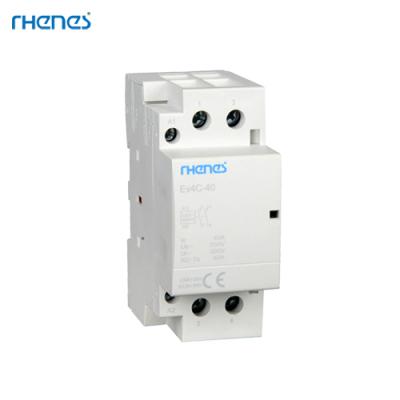 China Household Electric Single Pole AC Contactor Magnetic Modular Ev4C 4NO 40A 63A Pole Two Types for sale