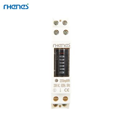 China Hot Selling Digital Display Power Consumption Monitoring 1 Phase 1 2 Modualr 4-Din Rail Modular Electricity Meters for sale