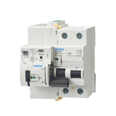 China 2P Recloser Electric Rccb Ev47-2 Automatic Circuit Breaker for sale