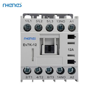 China New 3P 3NO 6A 9A 12A 16A mini contactor model Ev7K from RHENES for sale