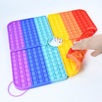 China Hot Sale SS002 Bouncy Push Bubble Bending Sensory Toy Relaxation Autism Portable Place Silicone Antistress Hot 38x38cm Large for sale