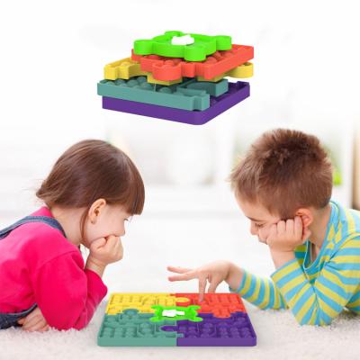 China Running Splicing Chess Board Game Toy Set For Kids Chess Chess Square Push Bubble Chess Sound Large for sale